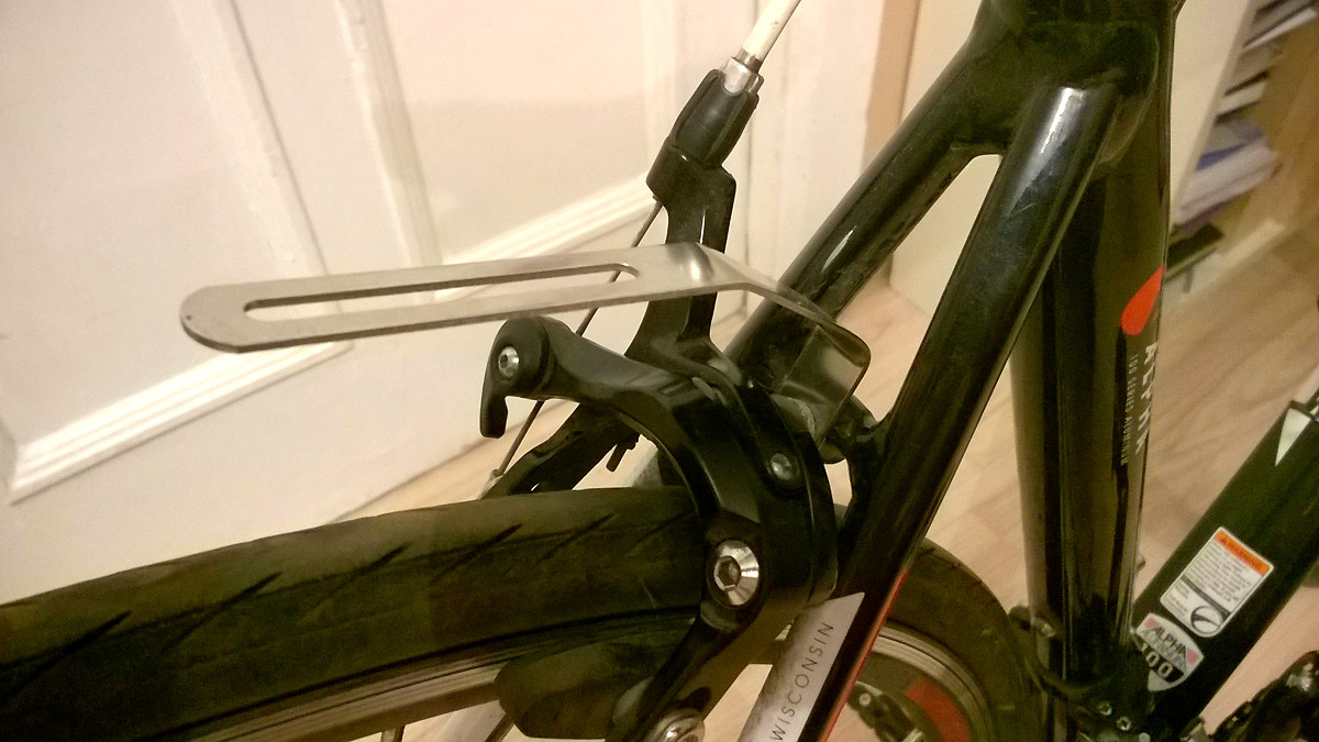 pannier rack for road bike without eyelets