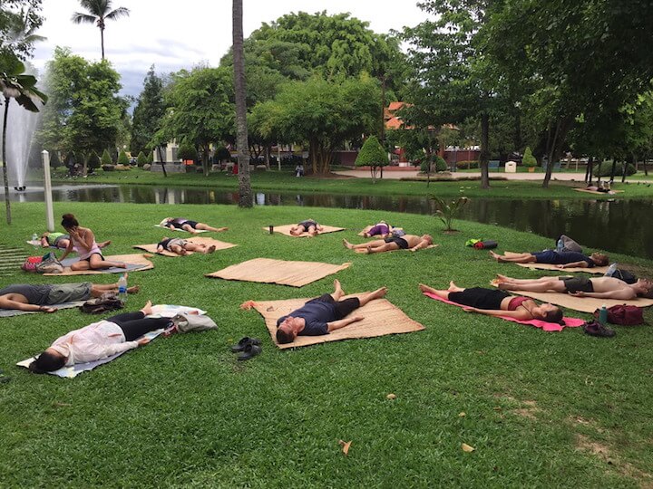 public park yoga chiang mai
